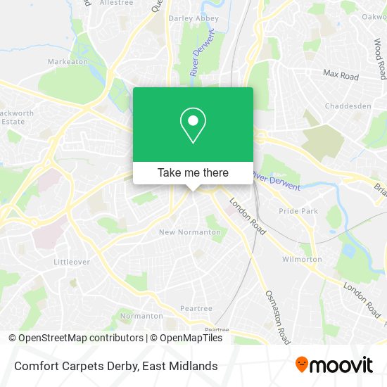 Comfort Carpets Derby map