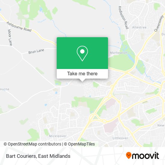 Bart Couriers map