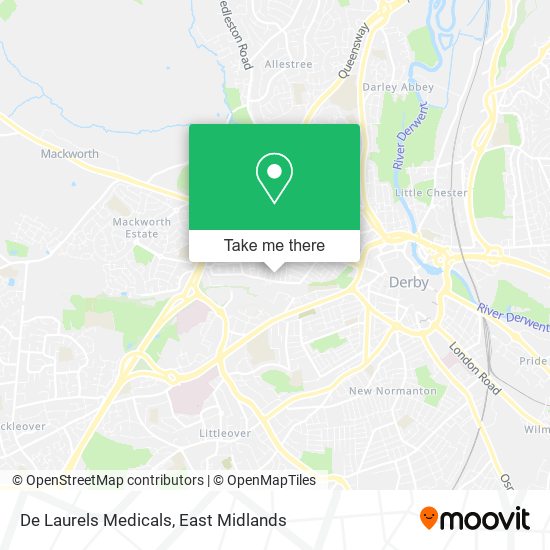 De Laurels Medicals map