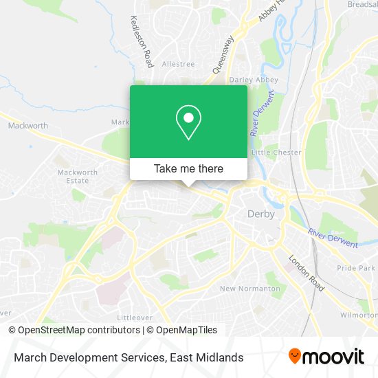 March Development Services map