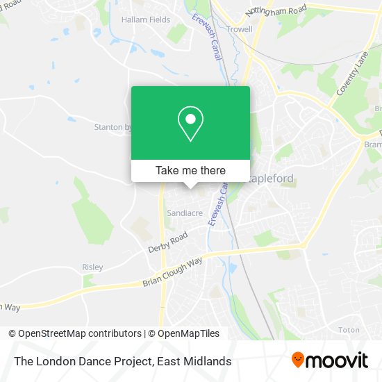 The London Dance Project map