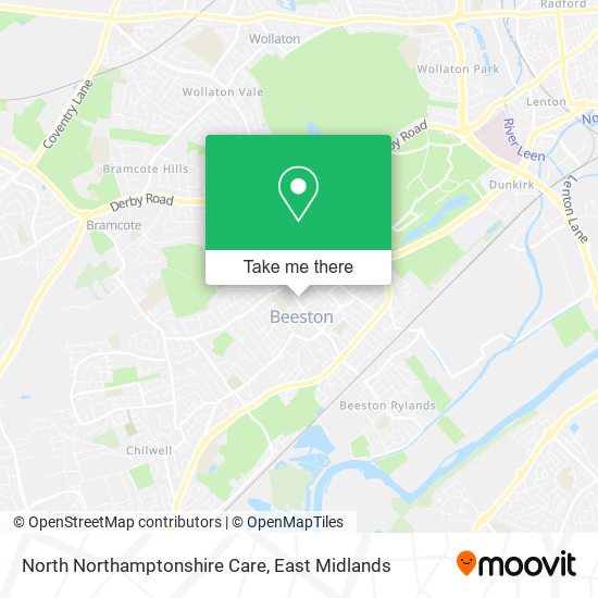 North Northamptonshire Care map