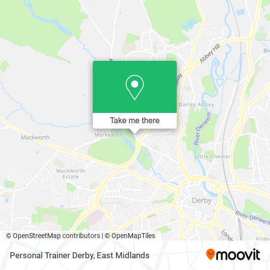 Personal Trainer Derby map