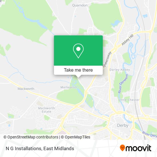 N G Installations map