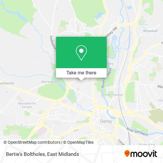 Bertie's Boltholes map