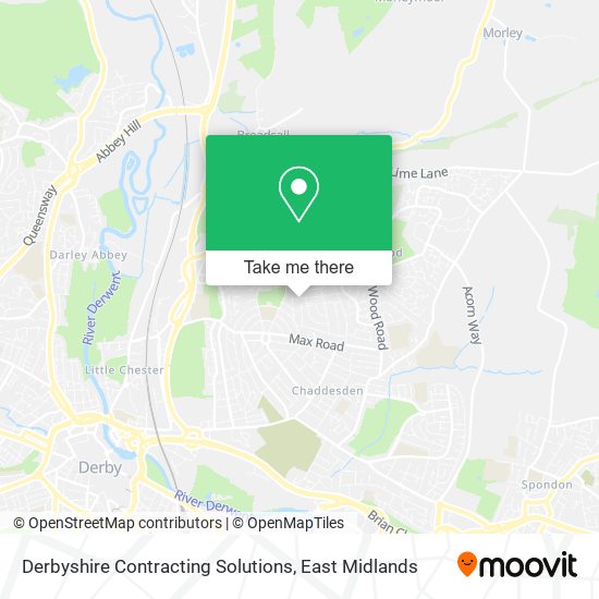 Derbyshire Contracting Solutions map