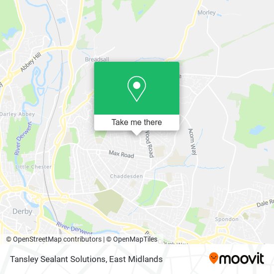 Tansley Sealant Solutions map