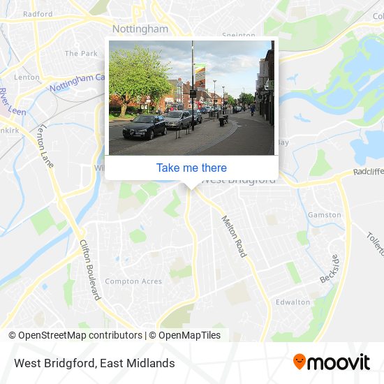 West Bridgford map