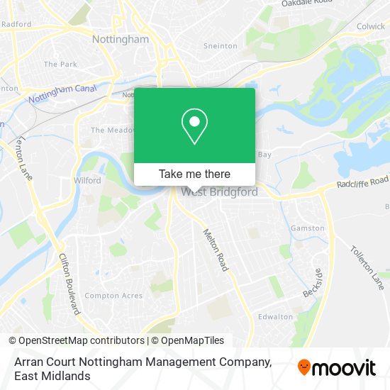 Arran Court Nottingham Management Company map