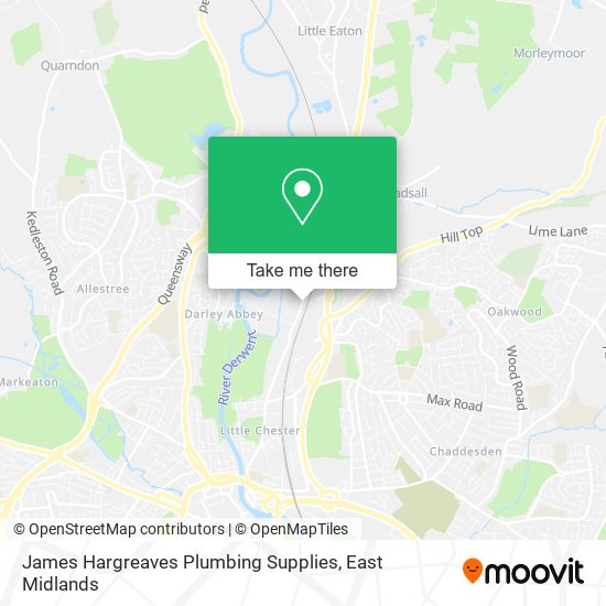 James Hargreaves Plumbing Supplies map