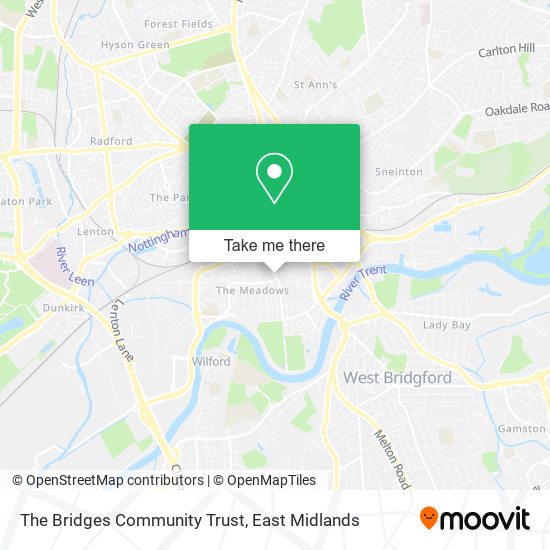 The Bridges Community Trust map