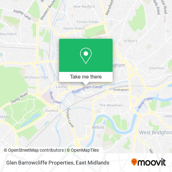 Glen Barrowcliffe Properties map