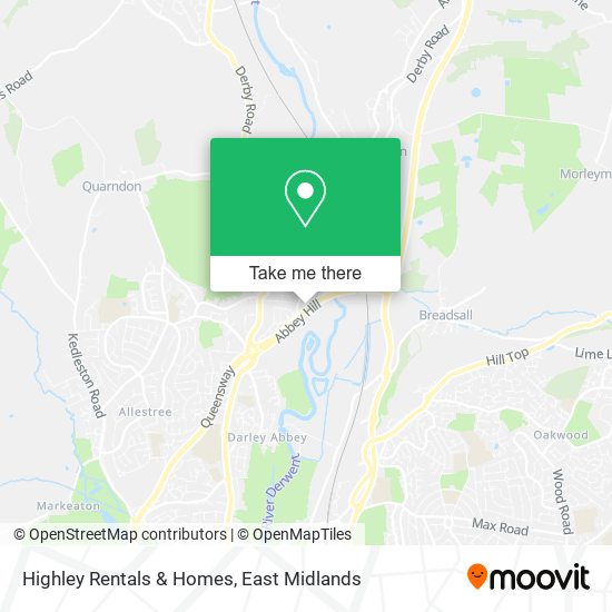 Highley Rentals & Homes map