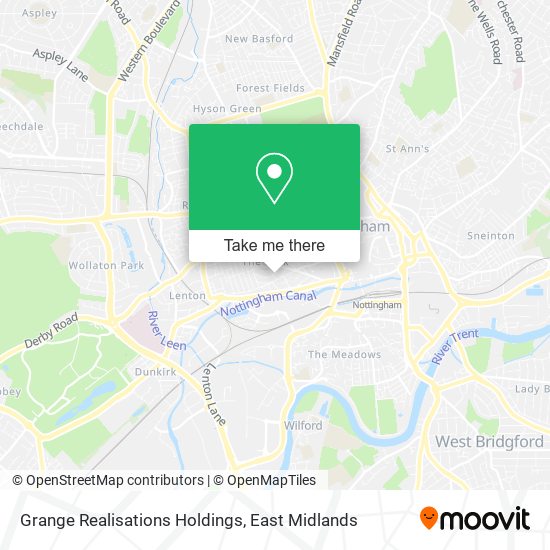 Grange Realisations Holdings map