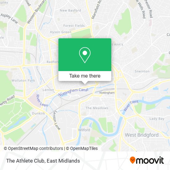 The Athlete Club map