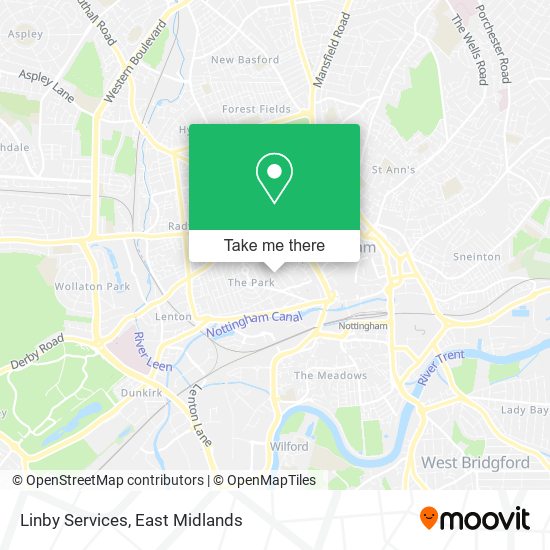 Linby Services map