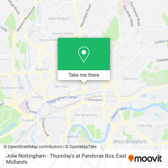 Jolie Nottingham - Thursday's at Pandoras Box map