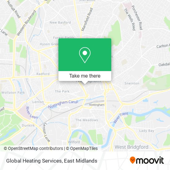 Global Heating Services map
