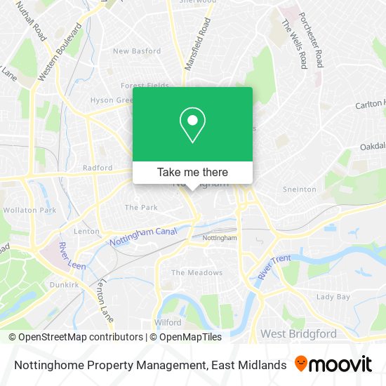 Nottinghome Property Management map