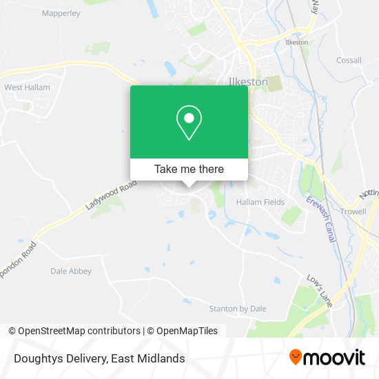 Doughtys Delivery map
