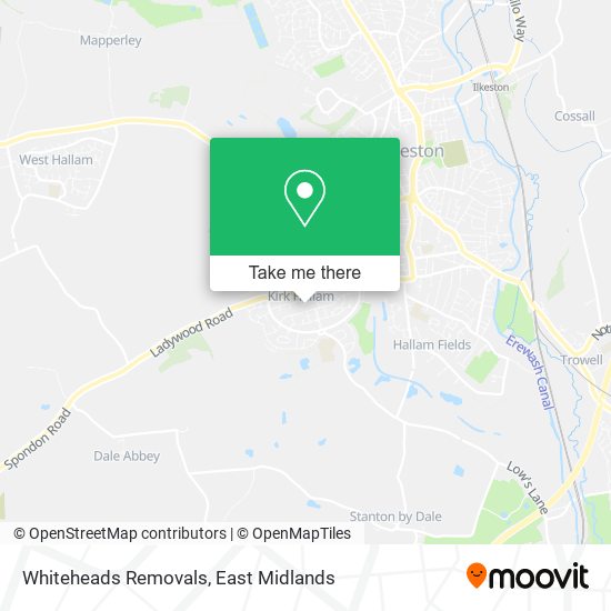 Whiteheads Removals map
