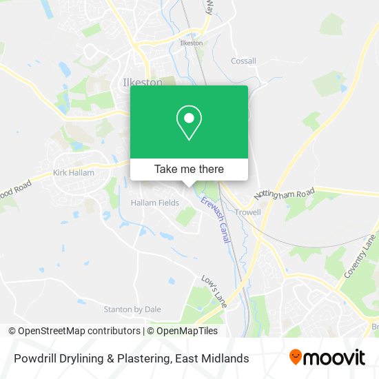 Powdrill Drylining & Plastering map