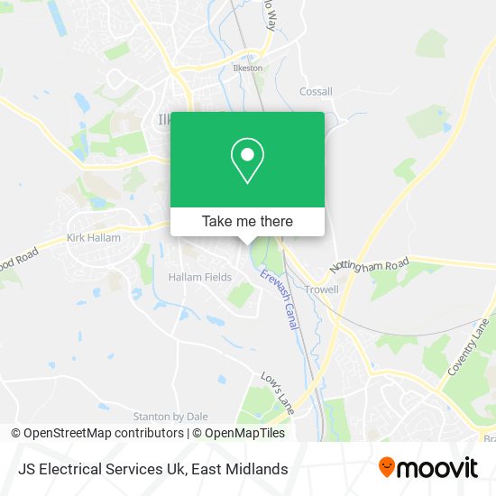 JS Electrical Services Uk map