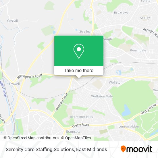 Serenity Care Staffing Solutions map