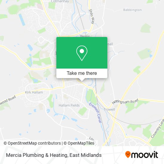 Mercia Plumbing & Heating map