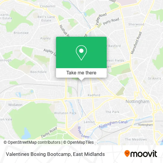 Valentines Boxing Bootcamp map