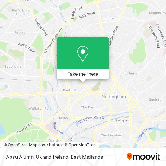 Absu Alumni Uk and Ireland map