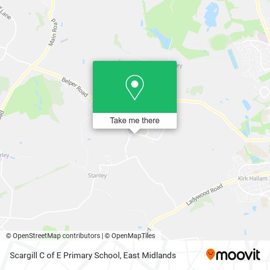 Scargill C of E Primary School map