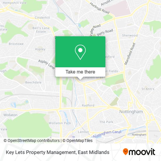 Key Lets Property Management map