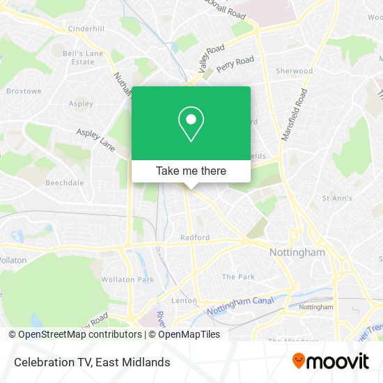 Celebration TV map