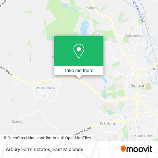 Arbury Farm Estates map