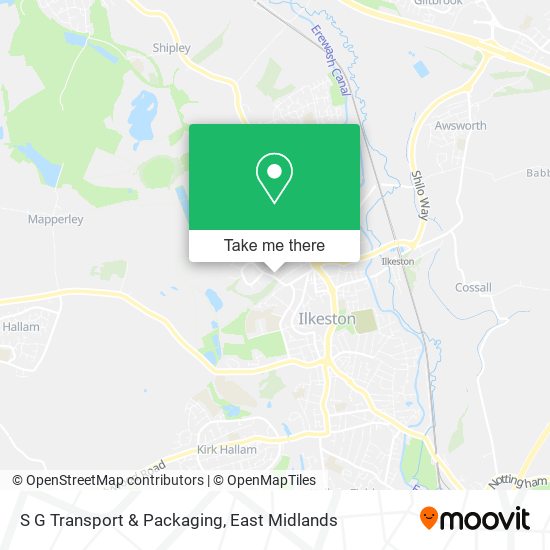 S G Transport & Packaging map