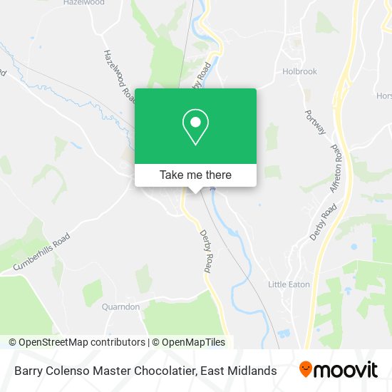 Barry Colenso Master Chocolatier map
