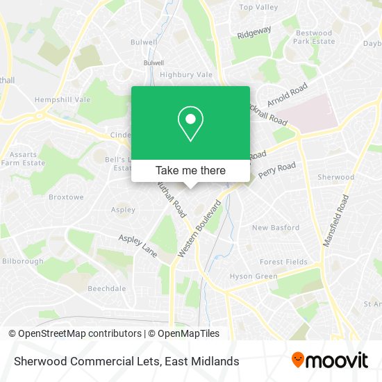 Sherwood Commercial Lets map