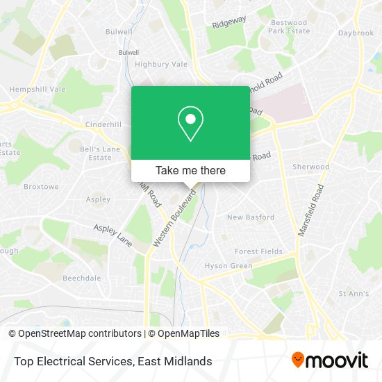 Top Electrical Services map