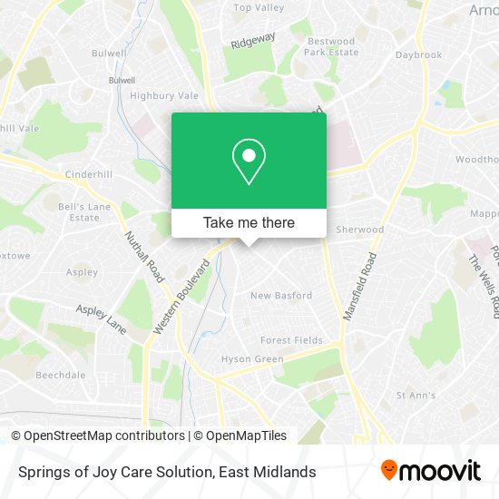 Springs of Joy Care Solution map