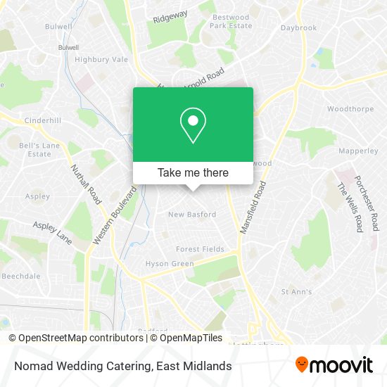 Nomad Wedding Catering map