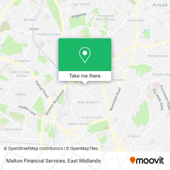 Malton Financial Services map