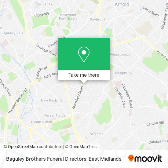 Baguley Brothers Funeral Directors map