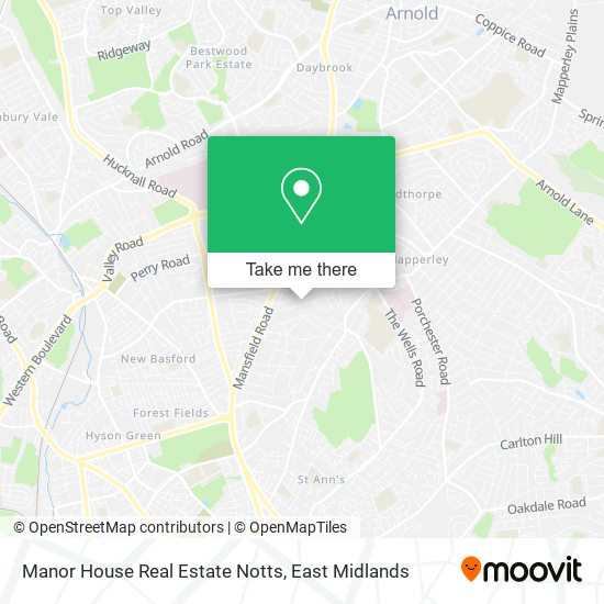 Manor House Real Estate Notts map