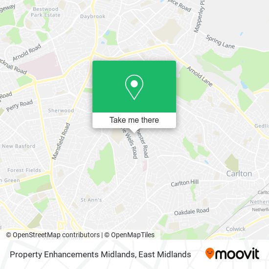 Property Enhancements Midlands map