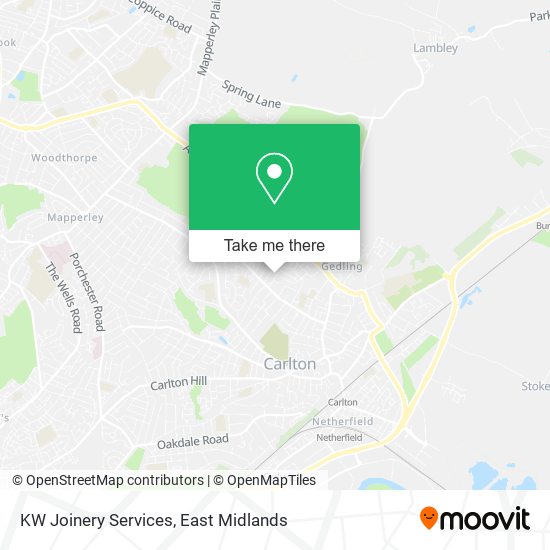KW Joinery Services map