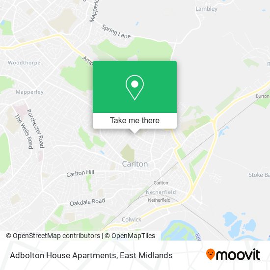 Adbolton House Apartments map