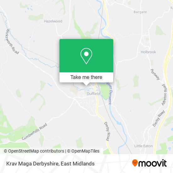 Krav Maga Derbyshire map