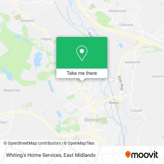 Whiting's Home Services map