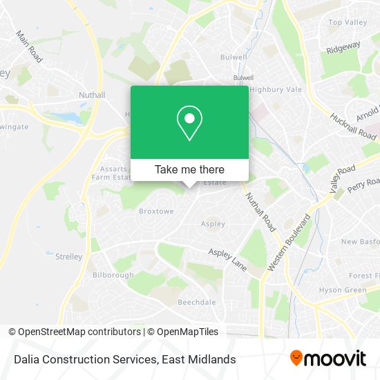 Dalia Construction Services map